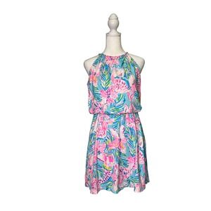 Lilly Pulitzer Bowen Skort Romper Blue Ibiza Women's Size XS NWT